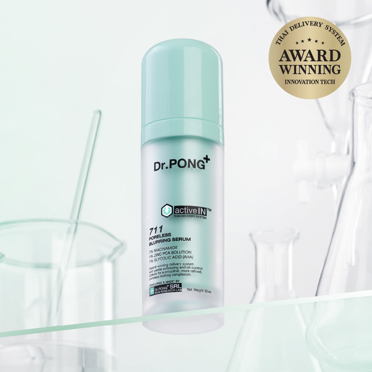 [ซื้อ 2แถม1] Dr.PONG ACTIVEIN 711 PORELESS BLURRING SERUM