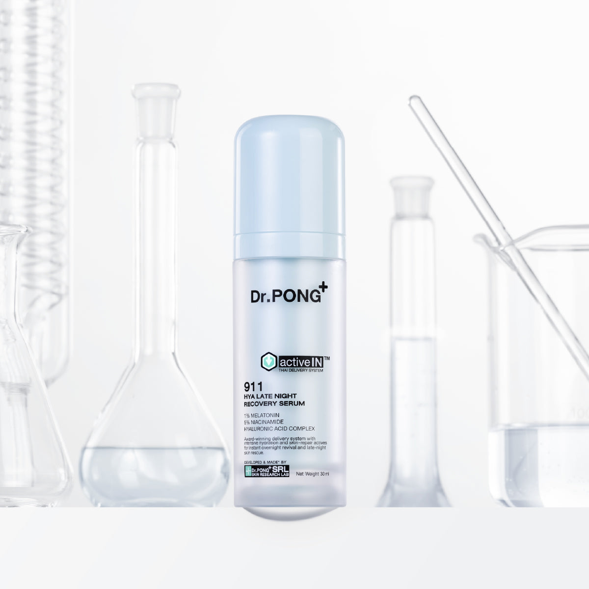 [ซื้อ 2แถม1] Dr.PONG ACTIVEIN 911 HYA LATE NIGHT RECOVERY SERUM