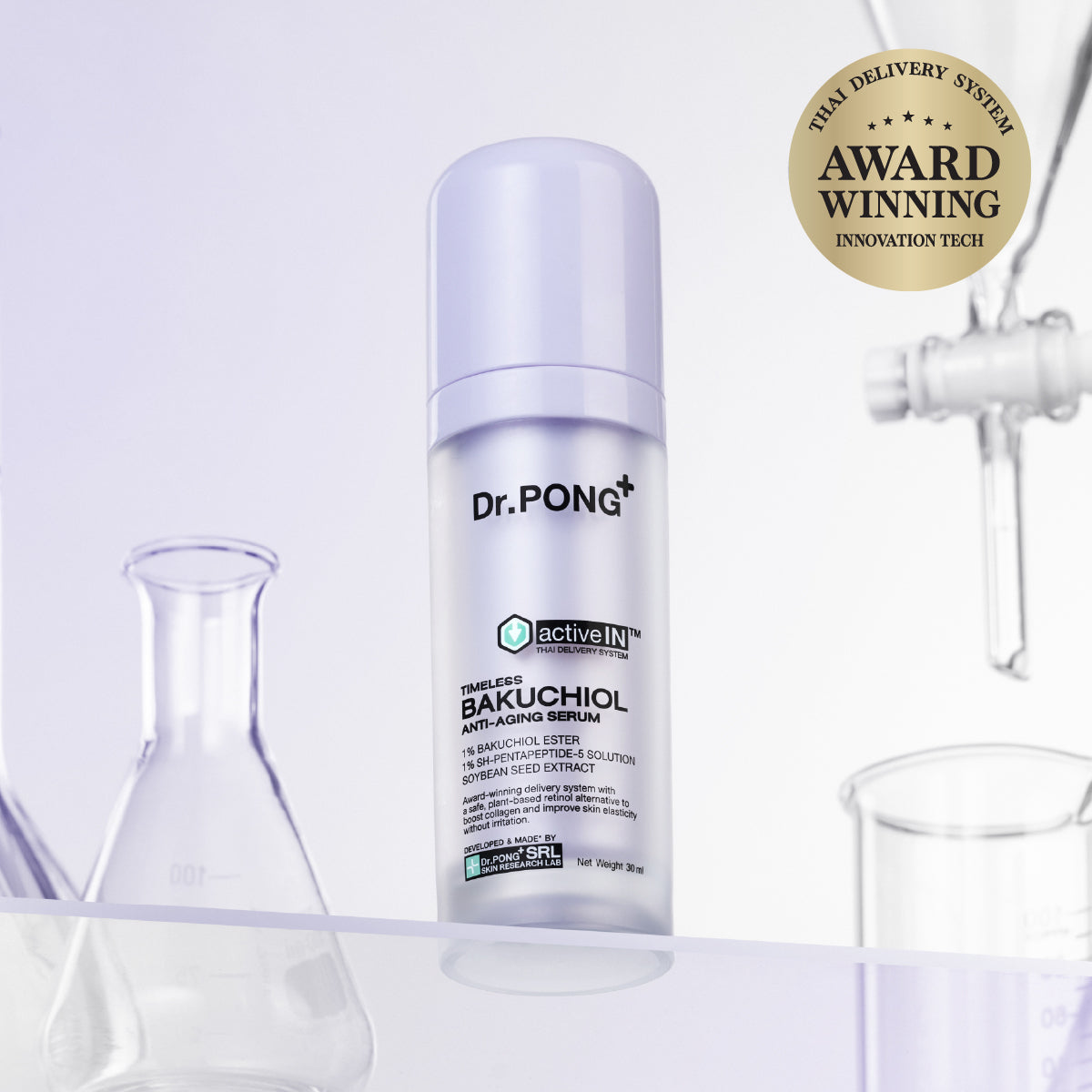 [ซื้อ 2แถม1] Dr.PONG ACTIVEIN TIMELESS BAKUCHIOL ANTI-AGING SERUM