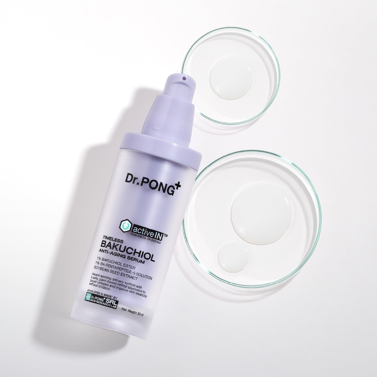 [ซื้อ 2แถม1] Dr.PONG ACTIVEIN TIMELESS BAKUCHIOL ANTI-AGING SERUM