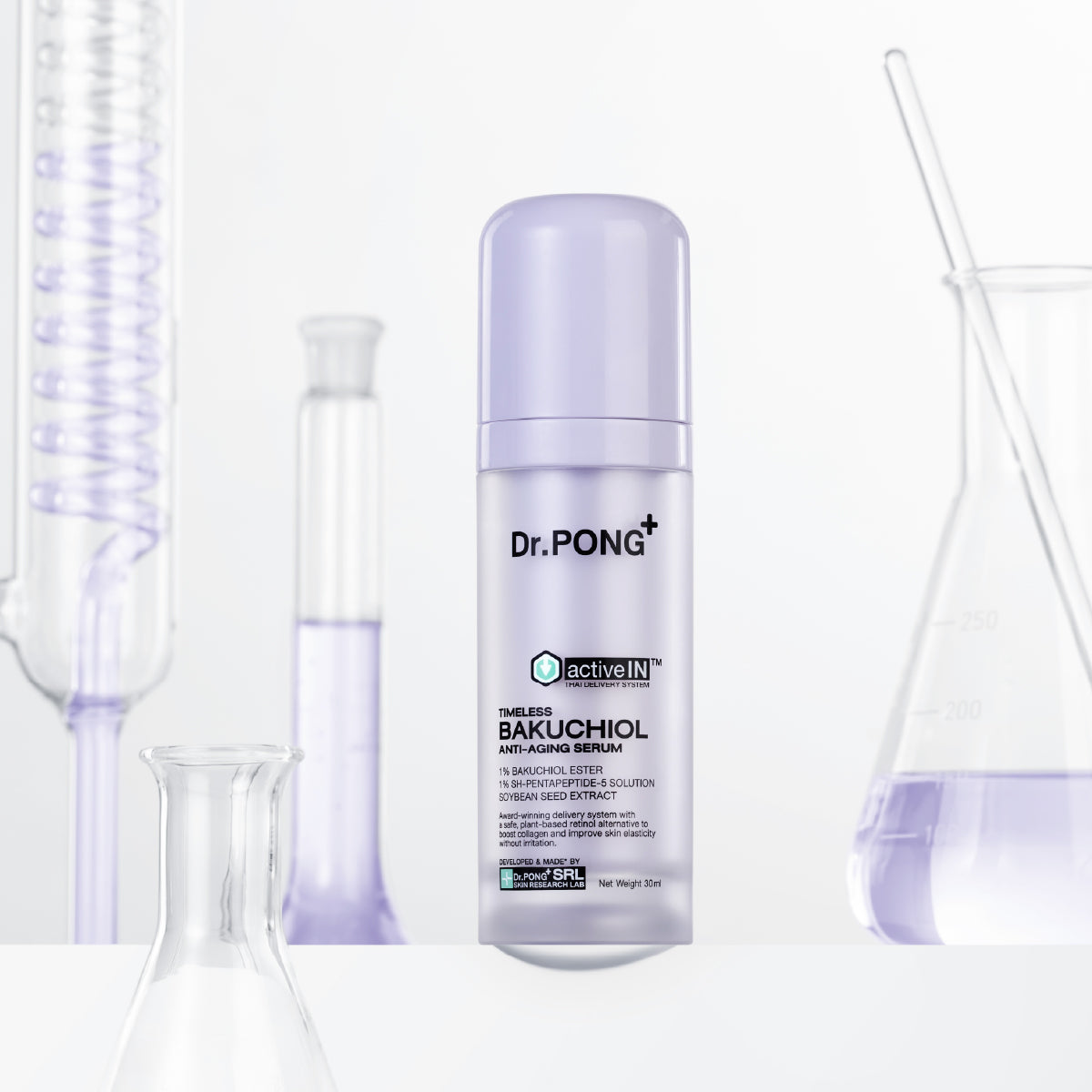 [ซื้อ 2แถม1] Dr.PONG ACTIVEIN TIMELESS BAKUCHIOL ANTI-AGING SERUM