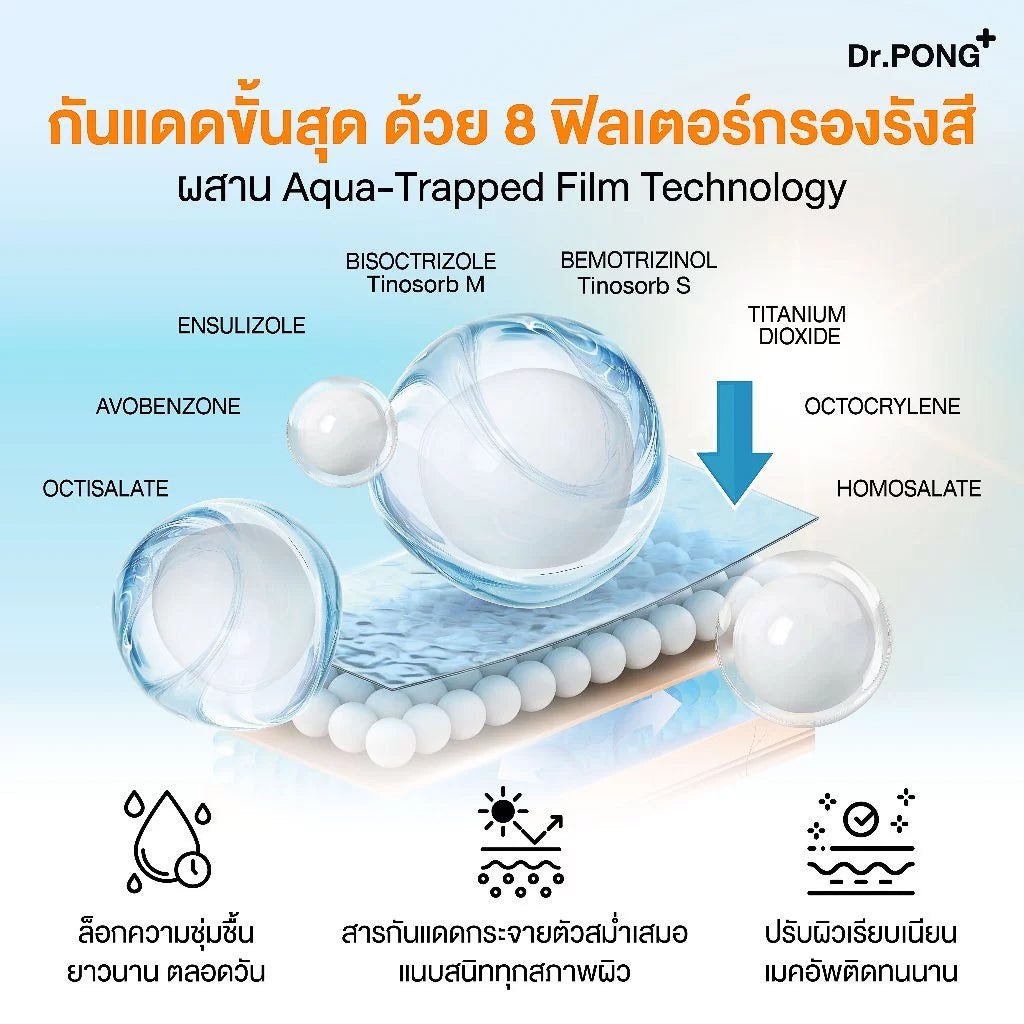 Dr.PONG H2O Hydrating UV Milk Sunscreen 50g