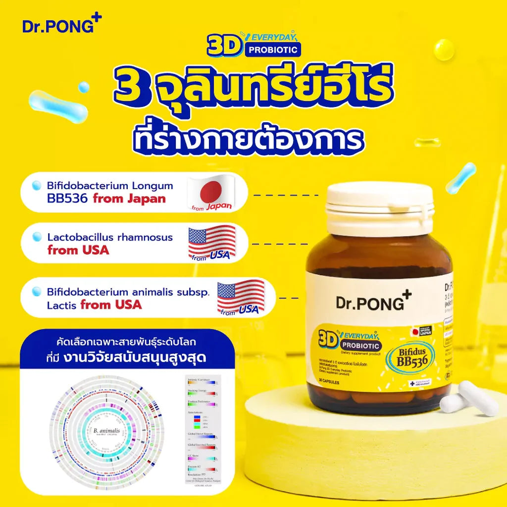 Dr.PONG 3D EVERYDAY PROBIOTIC 30Capsules