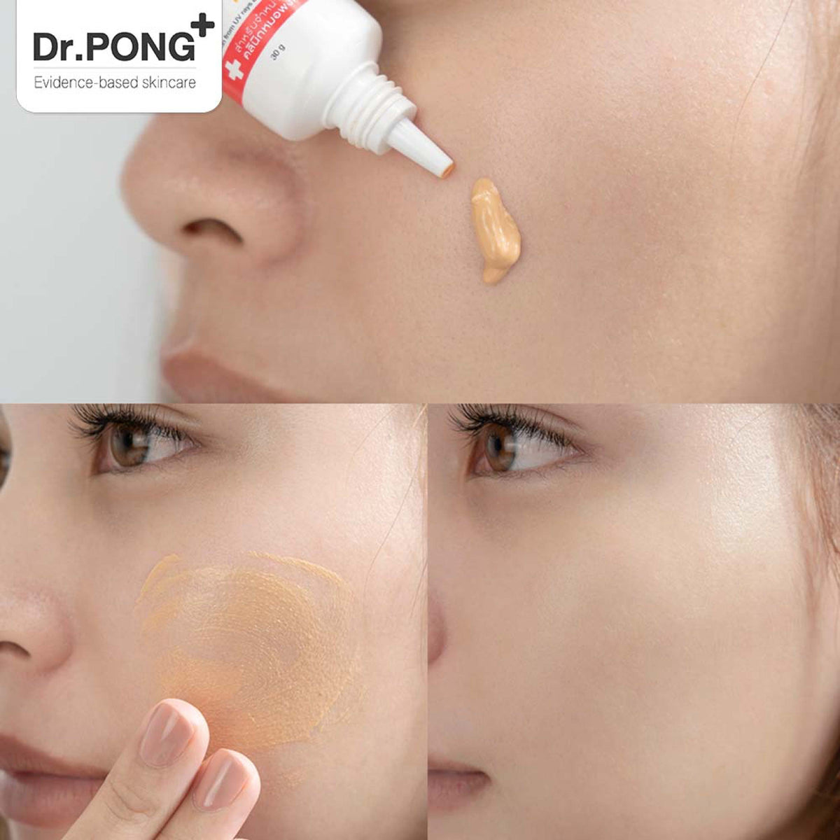 Dr.PONG 444 BLUEX IRON OXIDE PLUS MELANIN HYBRID SUNSCREEN SPF50+ PA+++ 30ml
