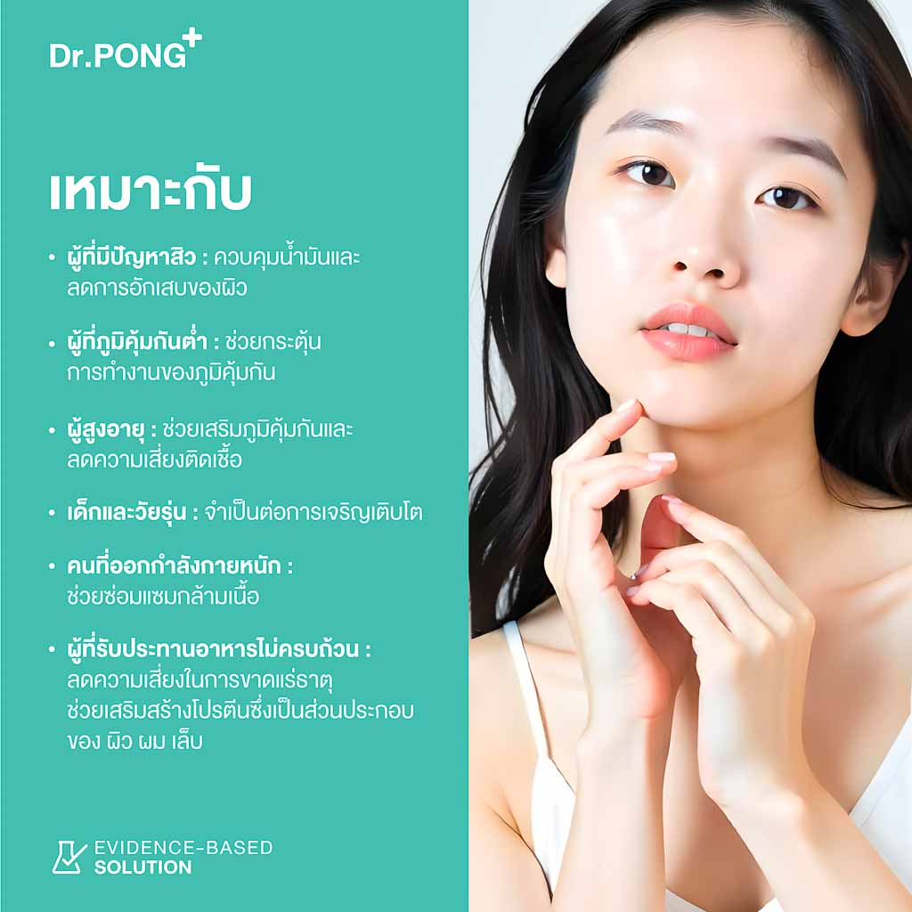 Dr.PONG ZINC 15 mg ZINC BISGLYCINATE