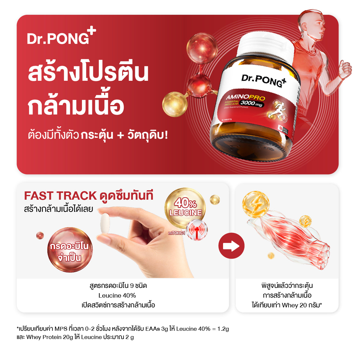 Dr.PONG AMINOPRO 9 ESSENTIAL AMINO ACID 3000 MG 30Tablets