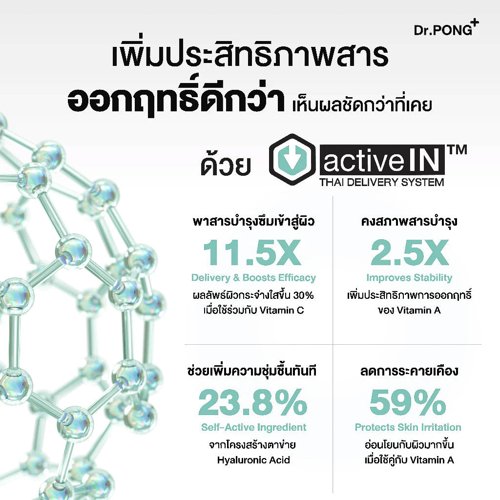 Dr.PONG 28D SMART WHITENING DRONE ACTIVEIN SERUM 15ml เซรั่มผิวกระจ่างใส บูสต์ผิวขาว ลดรอยดำ