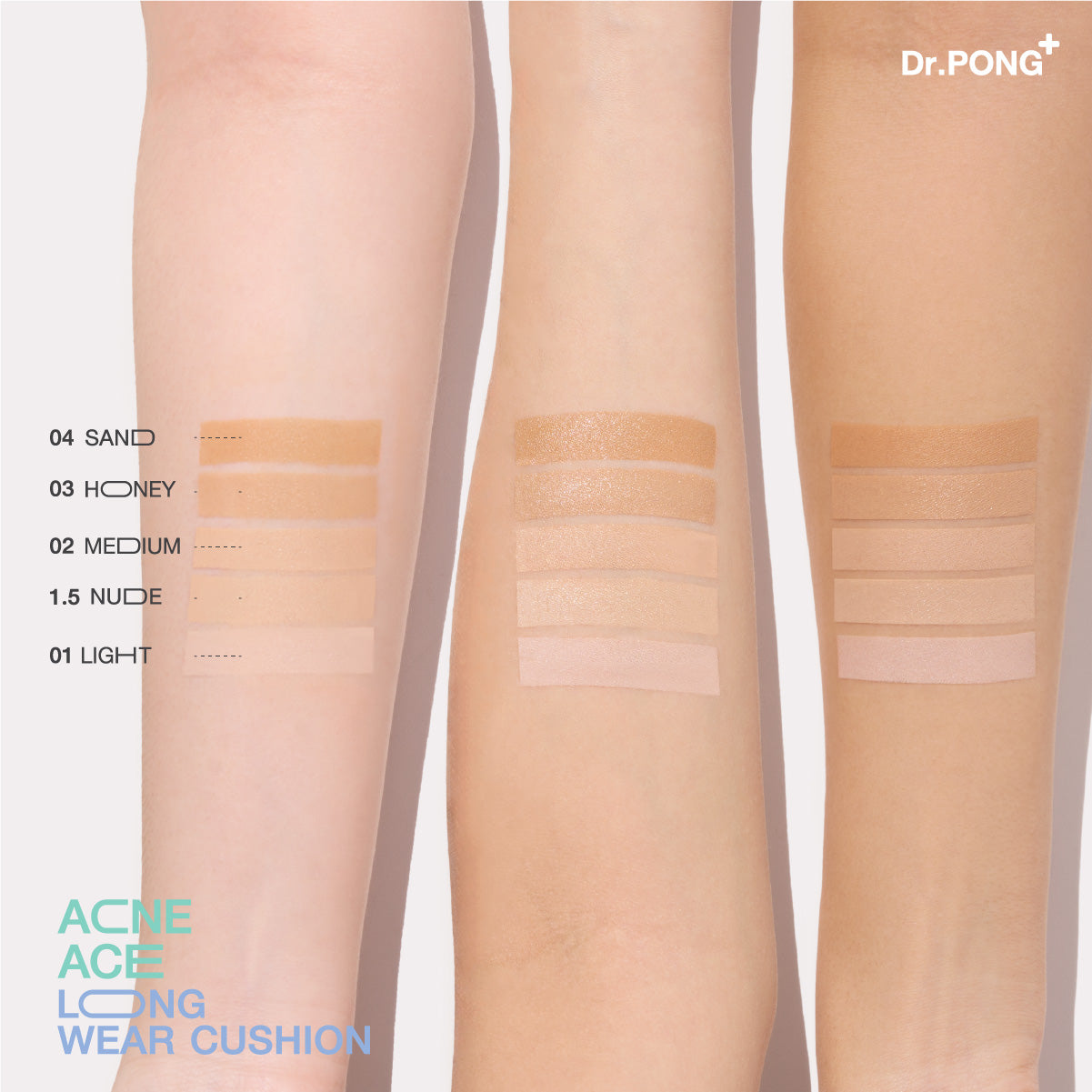 [ซื้อ1แถม1] Dr.PONG ACNE ACE LONGWEAR CUSHION