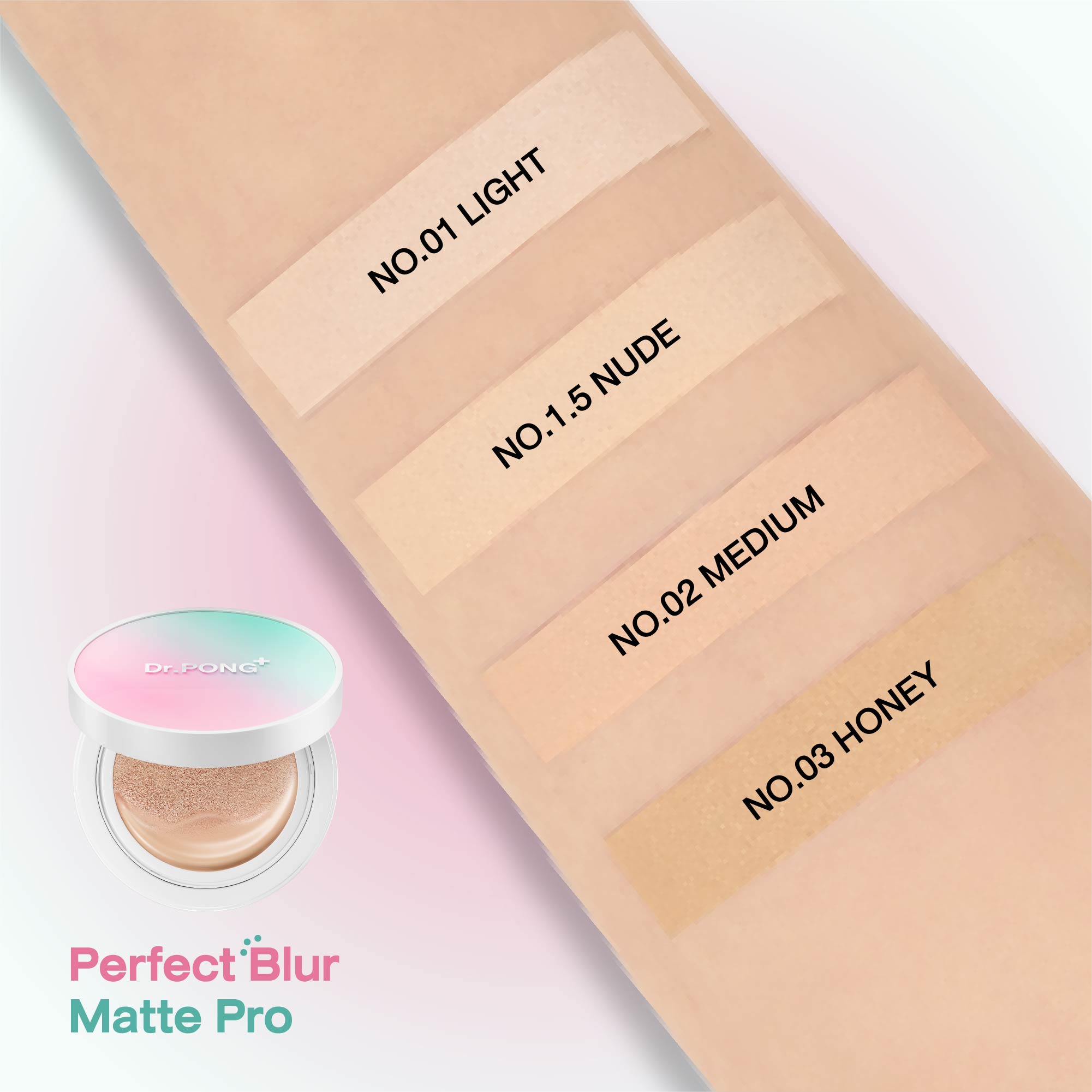[ซื้อ1แถม1] Dr.PONG MATTE PRO ACNE ACE LONGWEAR CUSHION SPF50+ PA++++