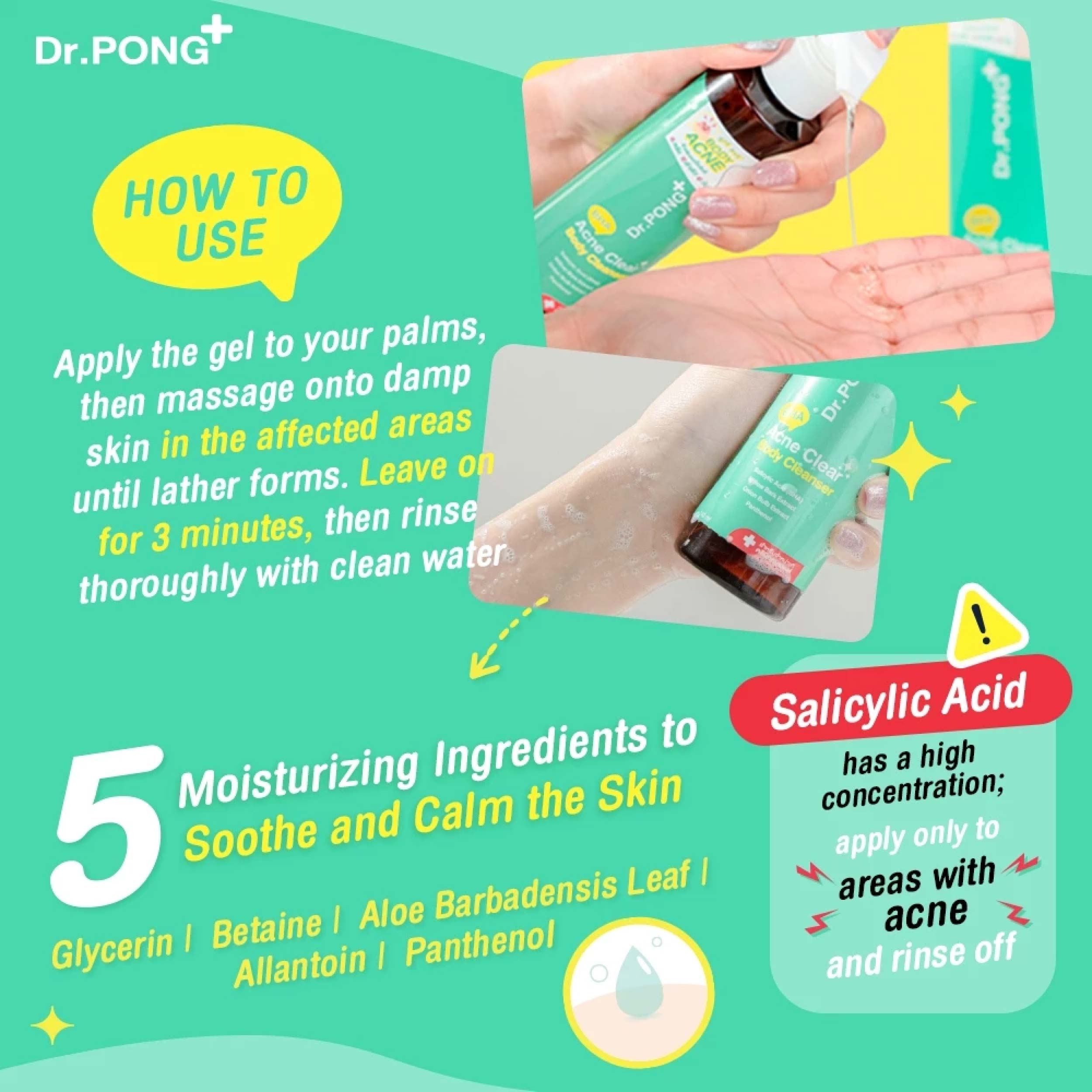 Dr.PONG BHA ACNE CLEAR BODY CLEANSER 140ml