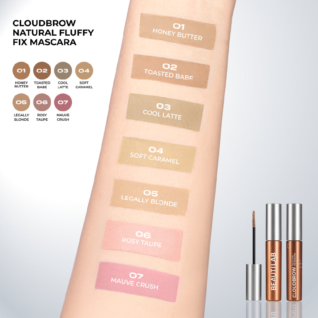 BEAUTILAB CLOUDBROW NATURAL FLUFFY FIX MASCARA