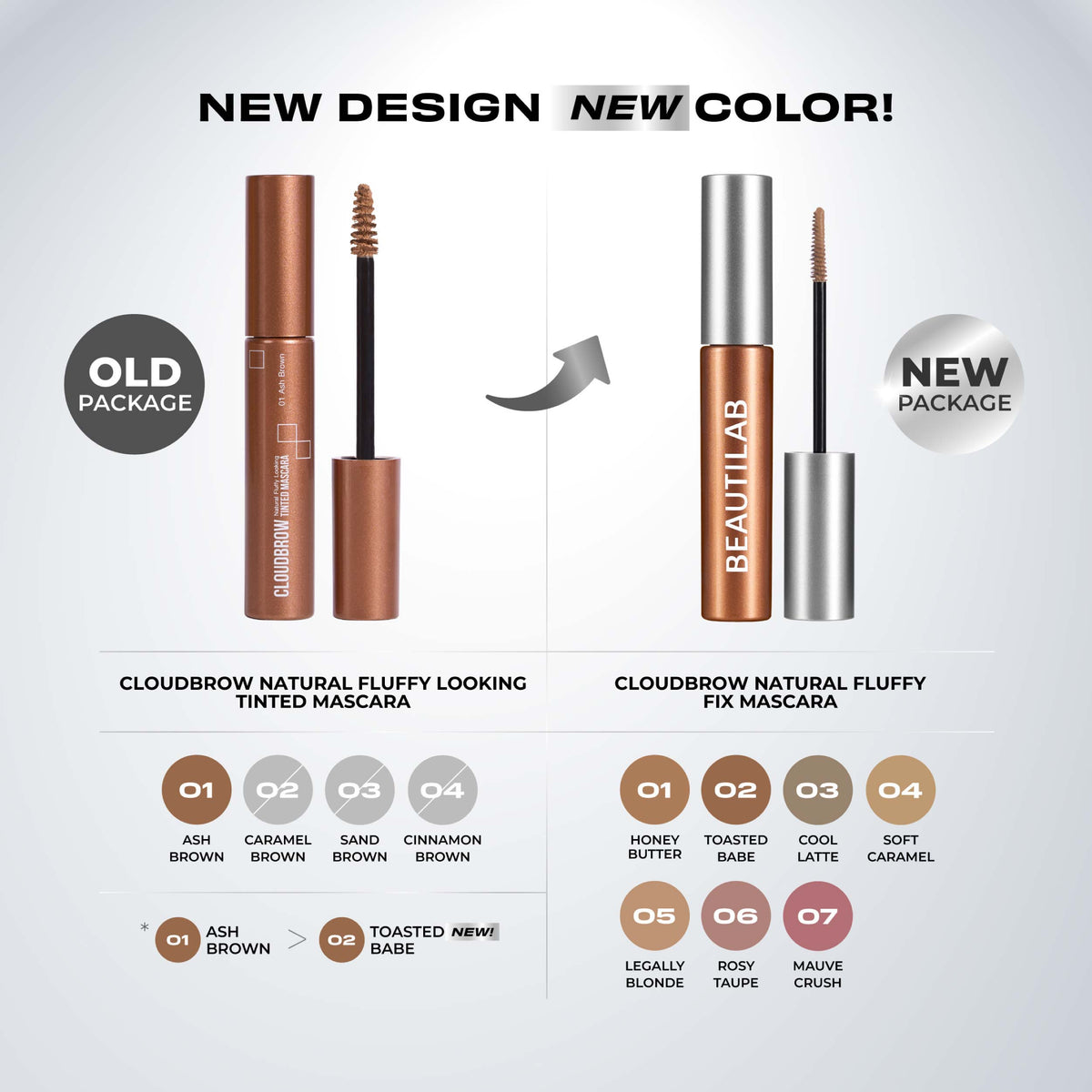 [บุฟเฟต์] BEAUTILAB CLOUDBROW NATURAL FLUFFY LOOKING TINTED MASCARA