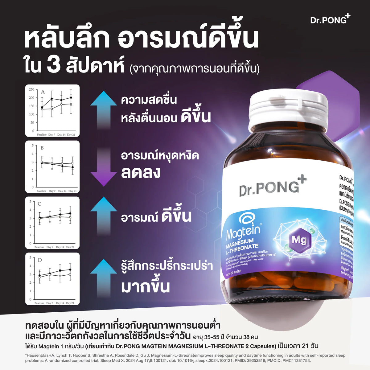 Dr.PONG MAGTEIN MAGNESIUM L-THREONATE 60Capsules