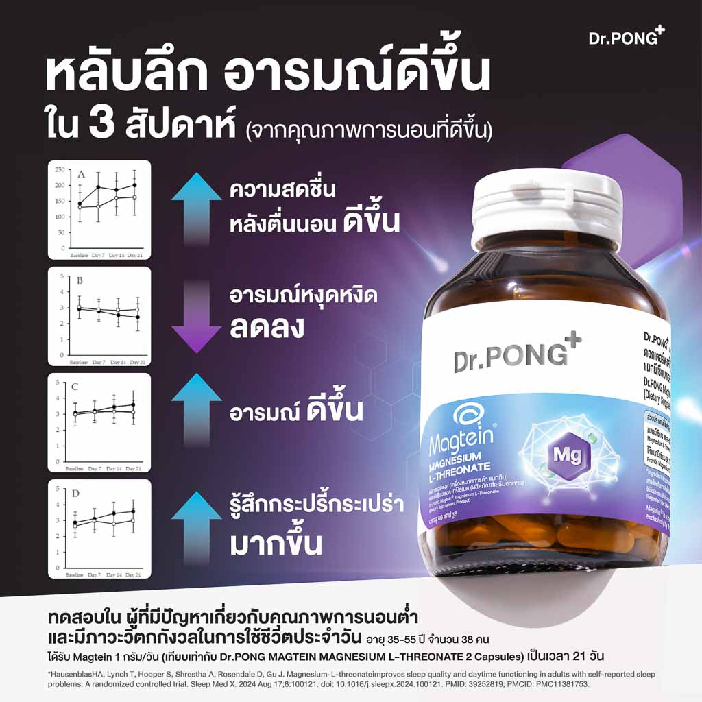 <strong>แมกนีเซียม L-Threonate 500 mg ฟอร์มเดียวที่ดูแลสมองโดยเฉพาะ!</strong>