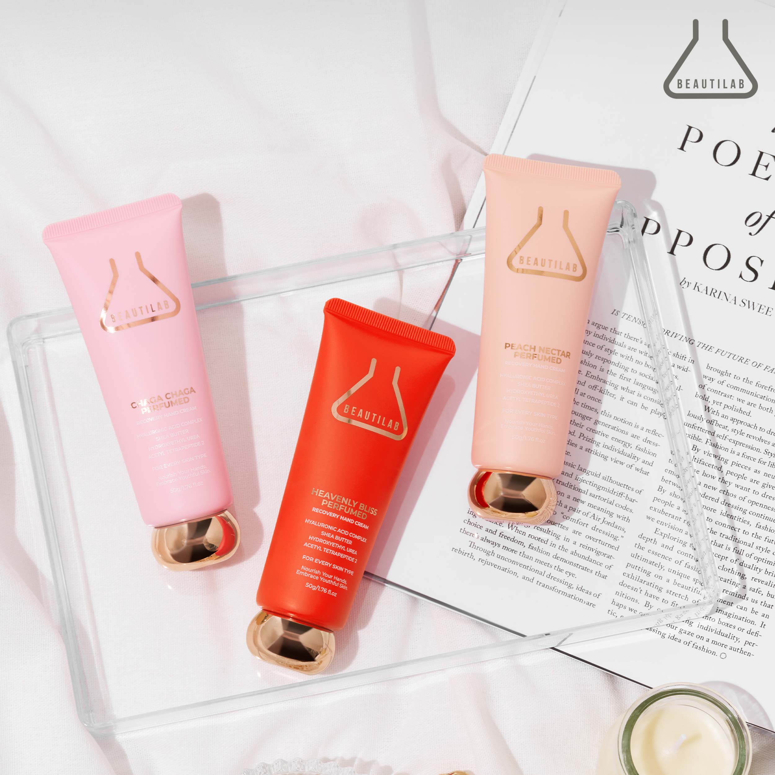BEAUTILAB PEACH NECTAR RECOVERY HAND CREAM