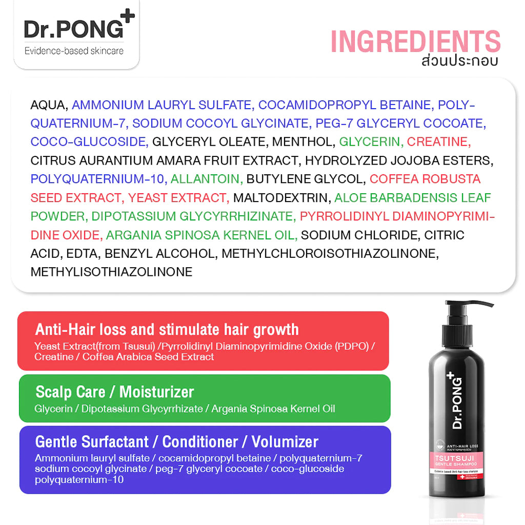 DR.PONG TSUTSUJI GENTLE SHAMPOO ANTI-HAIR LOSS 200ml