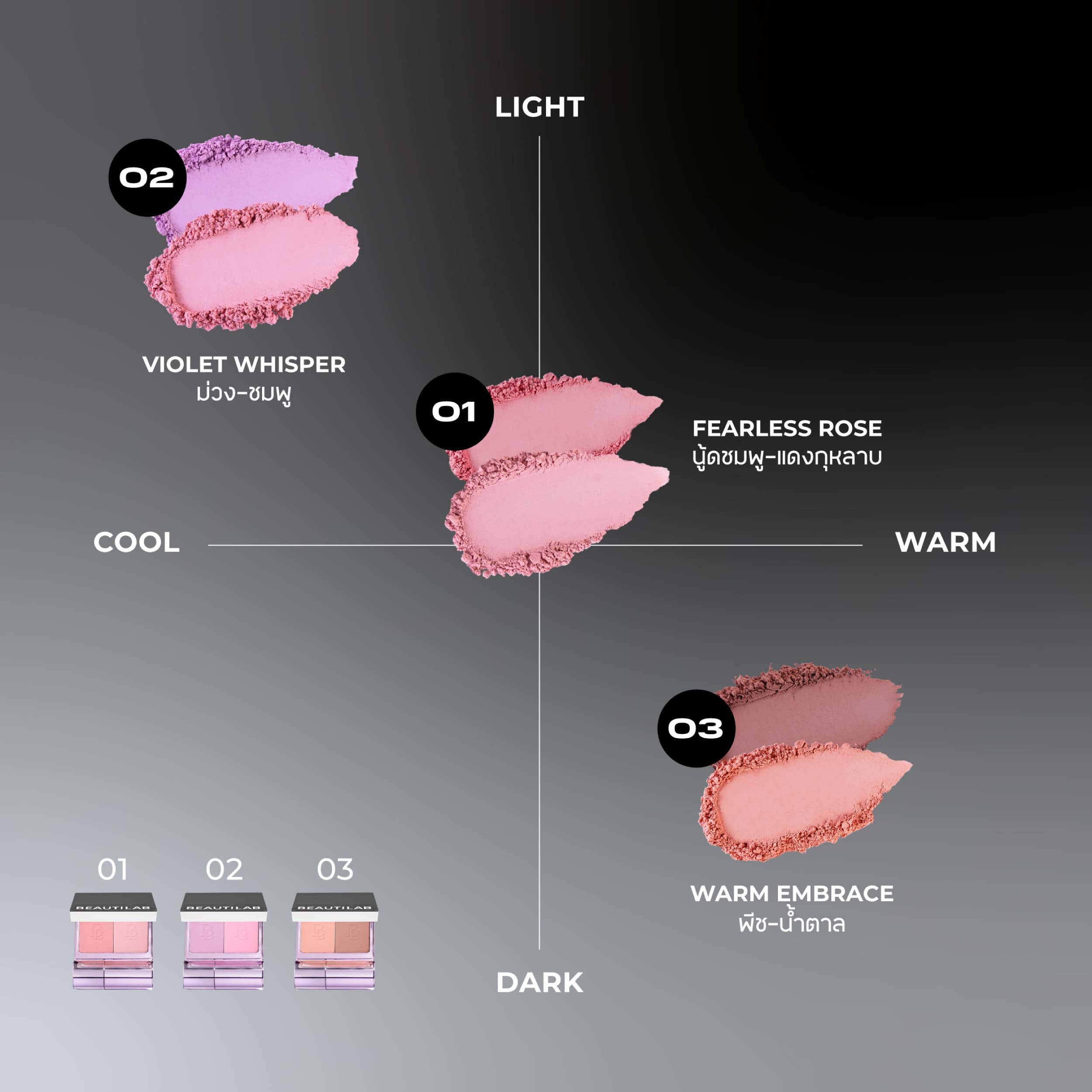 BEAUTILAB SELFIQUE CHEEK DUO POCKET BLUSH