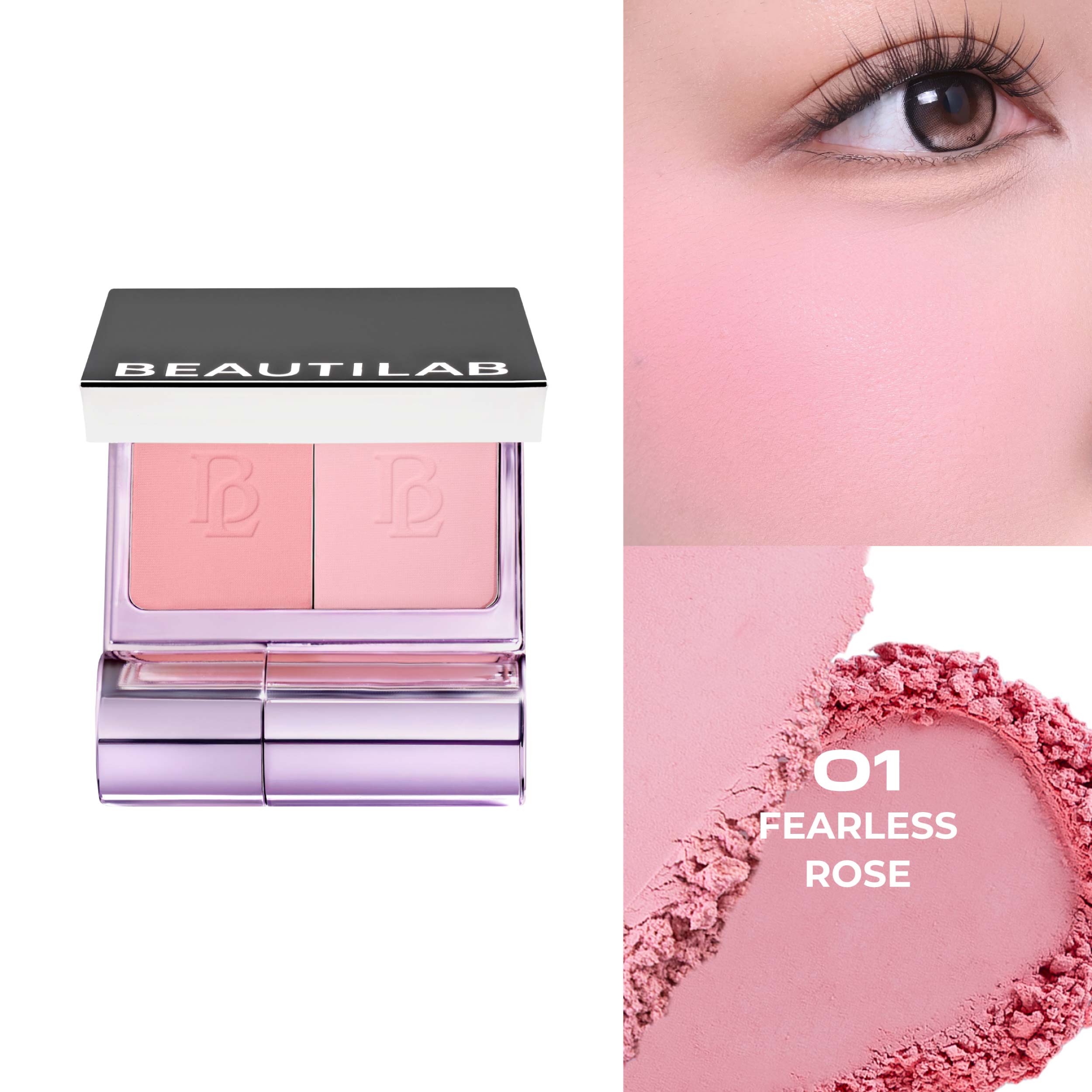 BEAUTILAB SELFIQUE CHEEK DUO POCKET BLUSH