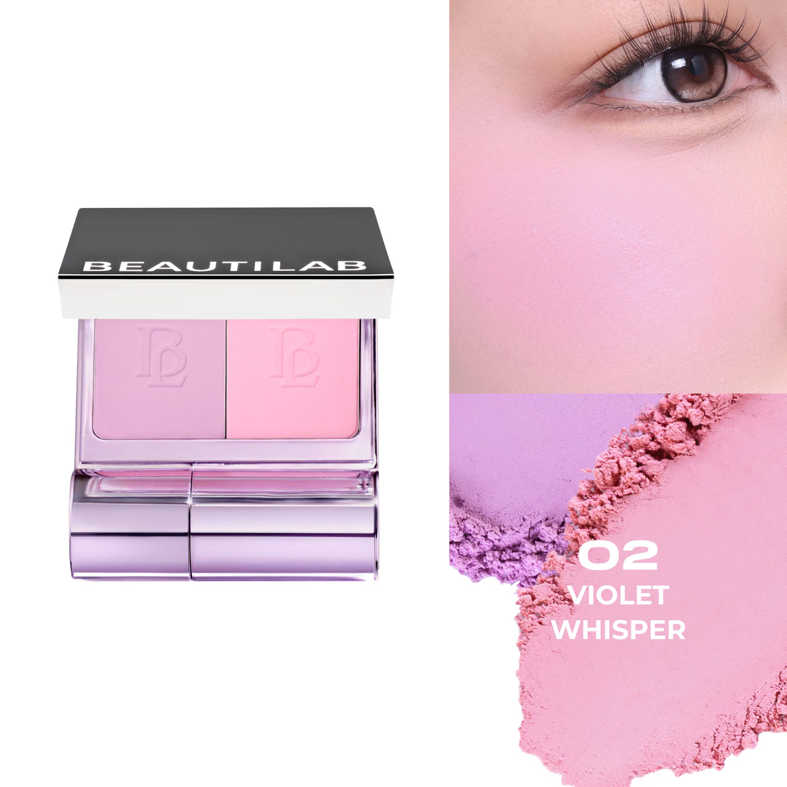 BEAUTILAB SELFIQUE CHEEK DUO POCKET BLUSH