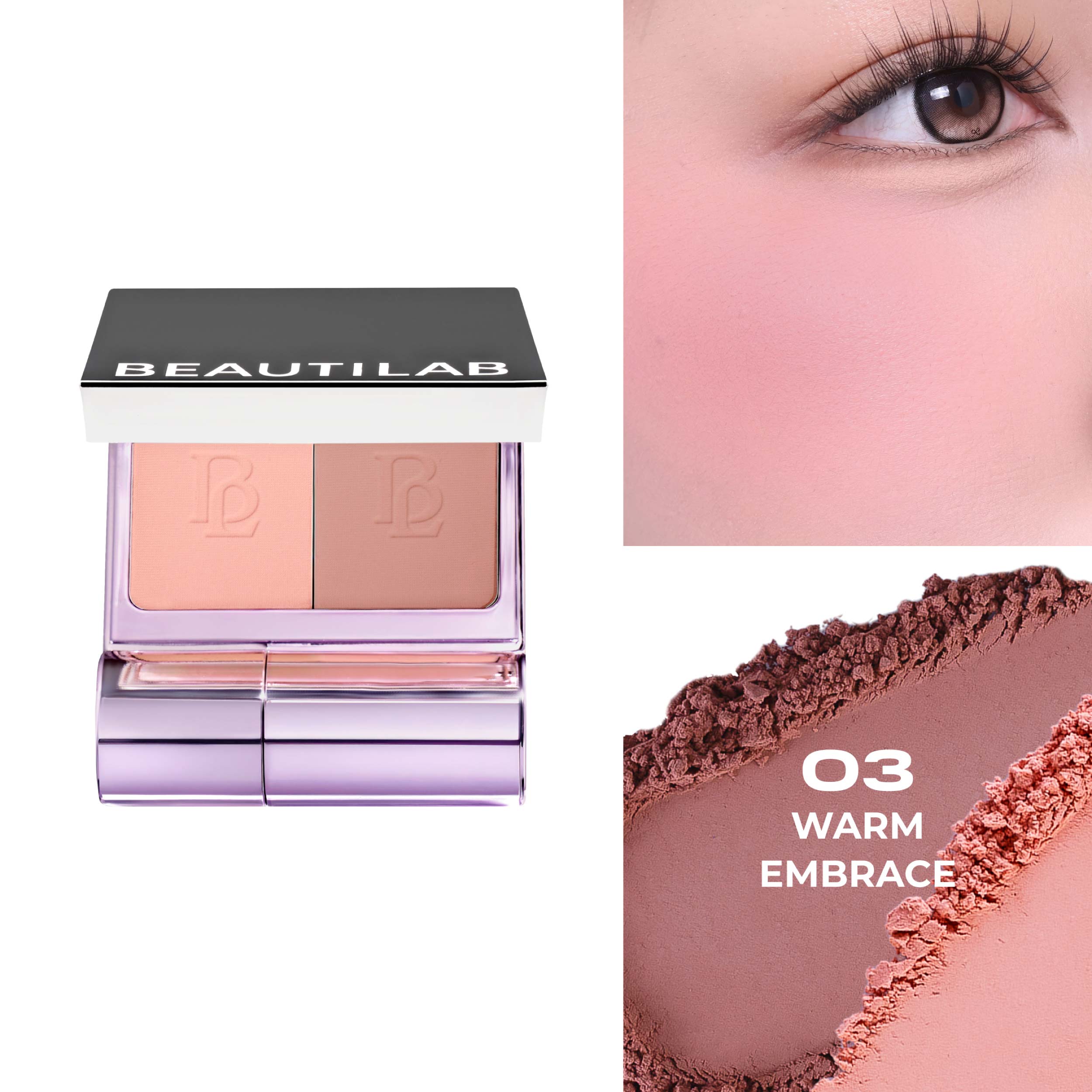 BEAUTILAB SELFIQUE CHEEK DUO POCKET BLUSH